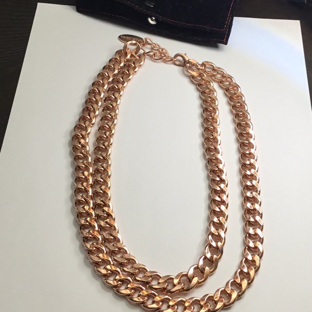 Baublebar HEAVY Double Strand Rose Gold Chain